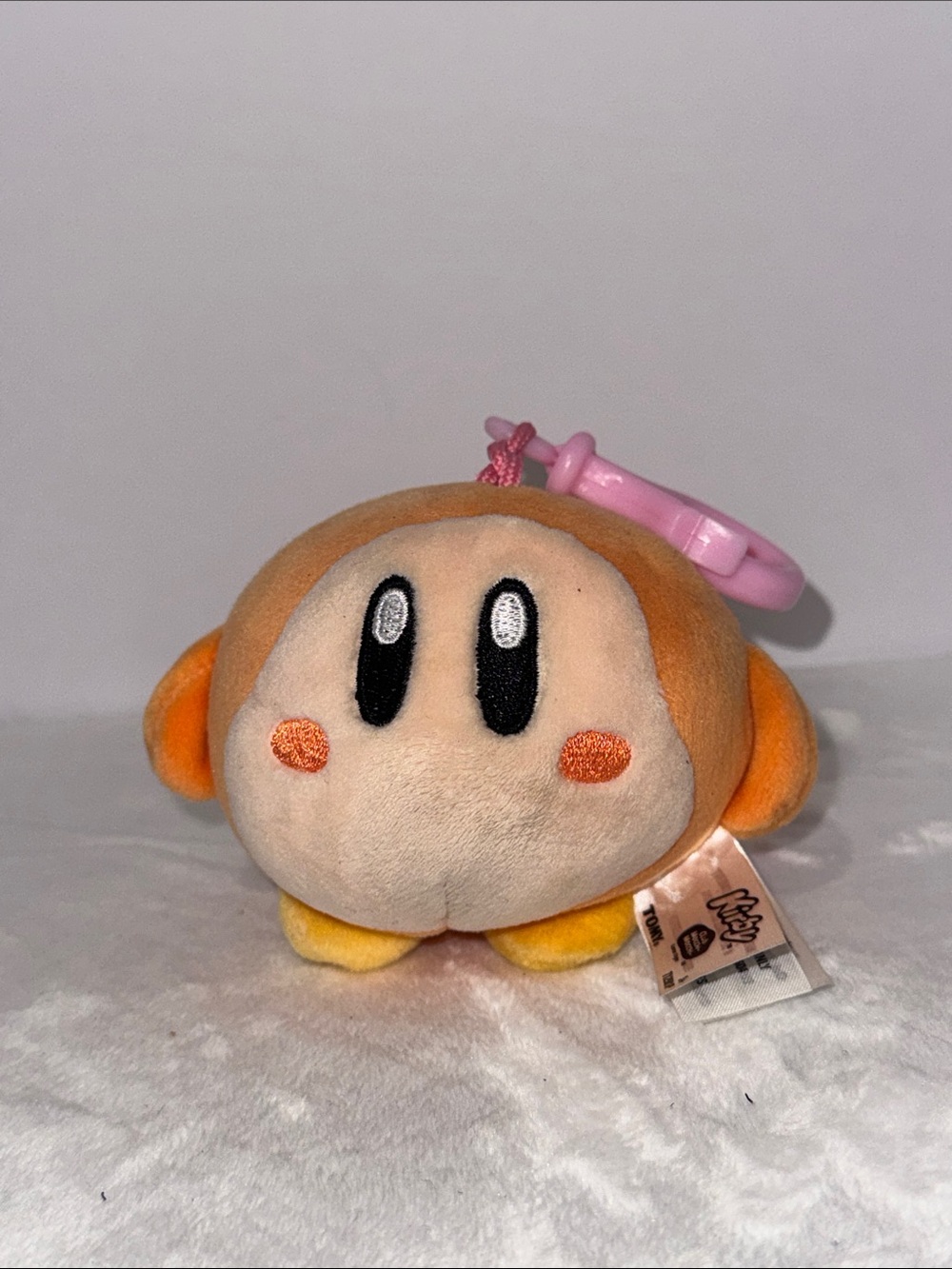 Kirby Waddle Dee Plush Clip-On By TOMY Mocchi-Mocchi